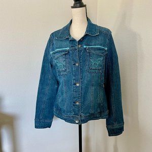 TCM Women’s Denim Blue Jean Jacket Sz 14/16